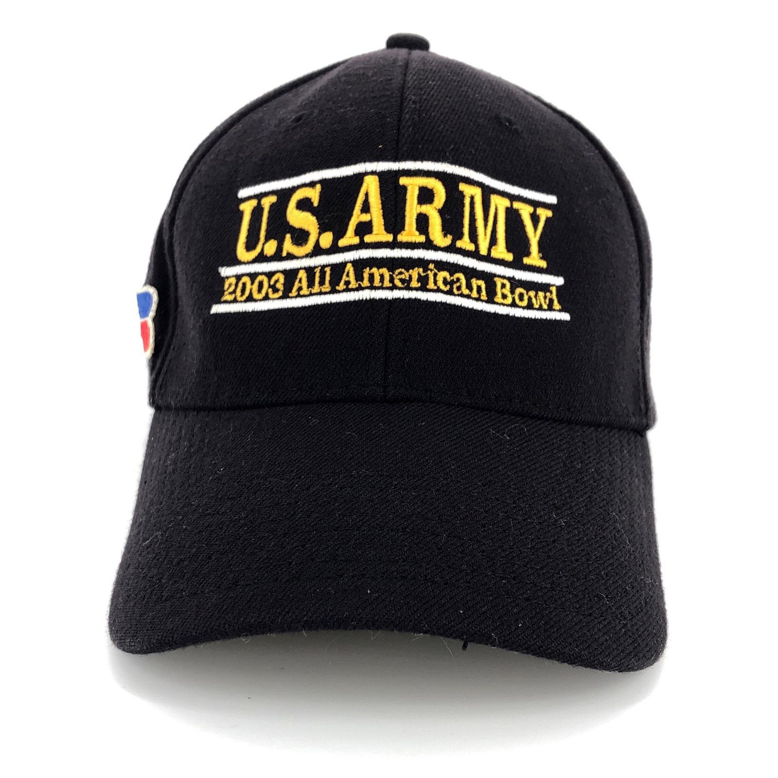 Us Army 2003 All American Bowl Black Fitted Hat 2000s Vintage